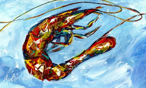 Caroline's Treasures MW1180PINT Shrimp 16 ounce Mixing Glass Pint Glass for Beer, Margaritas, Sodas and More, Restaurant Quality Glassware