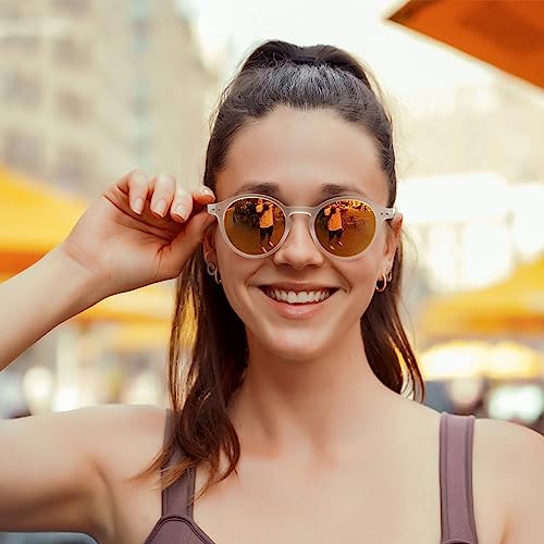 Image of ZENOTTIC Polarized Round Sunglasses, Stylish Sunglasses for Men and Women Retro Classic, Multi-Style Selection