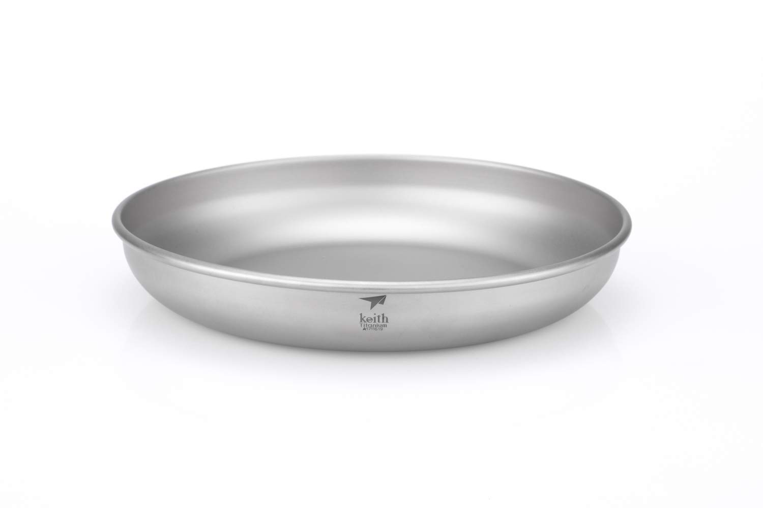 Set Piatti In Titanio Keith - Leggeri, Impilabili, Resistanti Alla Corrosione, Per Campeggio E Outdoor, 400 Ml