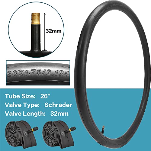 2 Pack Black Wall Cruiser Bike Tires And Tubes (Pair Black Wall Tires And Tubes) #TOP2