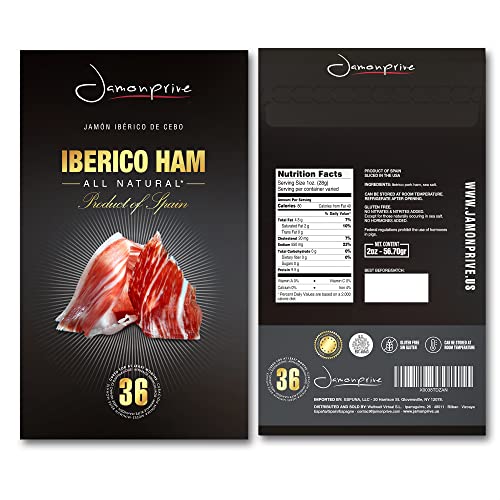 Serrano Ham Bone In From Spain 15-17 Lb + Ham Stand + Knife & Spanish Iberico Ham Sliced (4Oz) - Cured Spanish Jamon With No Nitrates Or Nitrites All Natural - Gmo & Gluten Free #TOP7