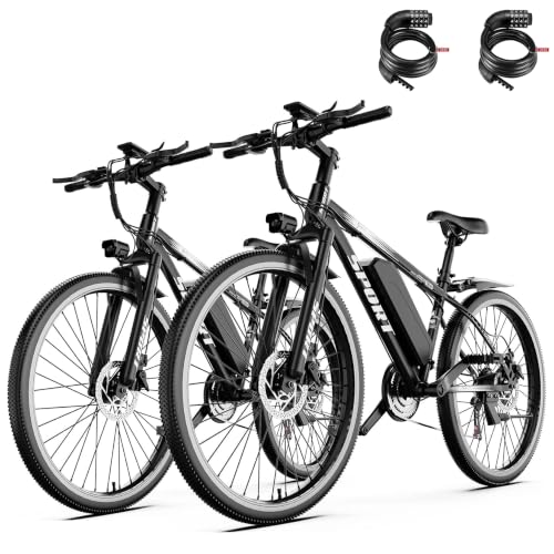 Misodo Electric Bike for Adults, 25 MPH & 1500W Peak Motor Mountain Ebike, 45Miles & 48V 10.4Ah Removable Battery, 7-Speed E-Bike, 26" Tire Electric Bicycle for City Trail, 5 Modes, Front Suspension image 3
