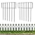 19 Pack Animal Barrier Fence, 17 in(H) X 20.8 Ft(L) Decorative Garden Fencing, Rustproof Metal Wire Garden Fence Border, Dog Rabbits Fence No Dig for Outdoor.