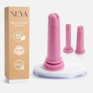 NEYA Menstrual Disc Applicator – Easy-to-Use Period Disc Insertion Tool – Works with Most Discs – Medical-Grade, No Lubricant Needed – Includes Travel Case
