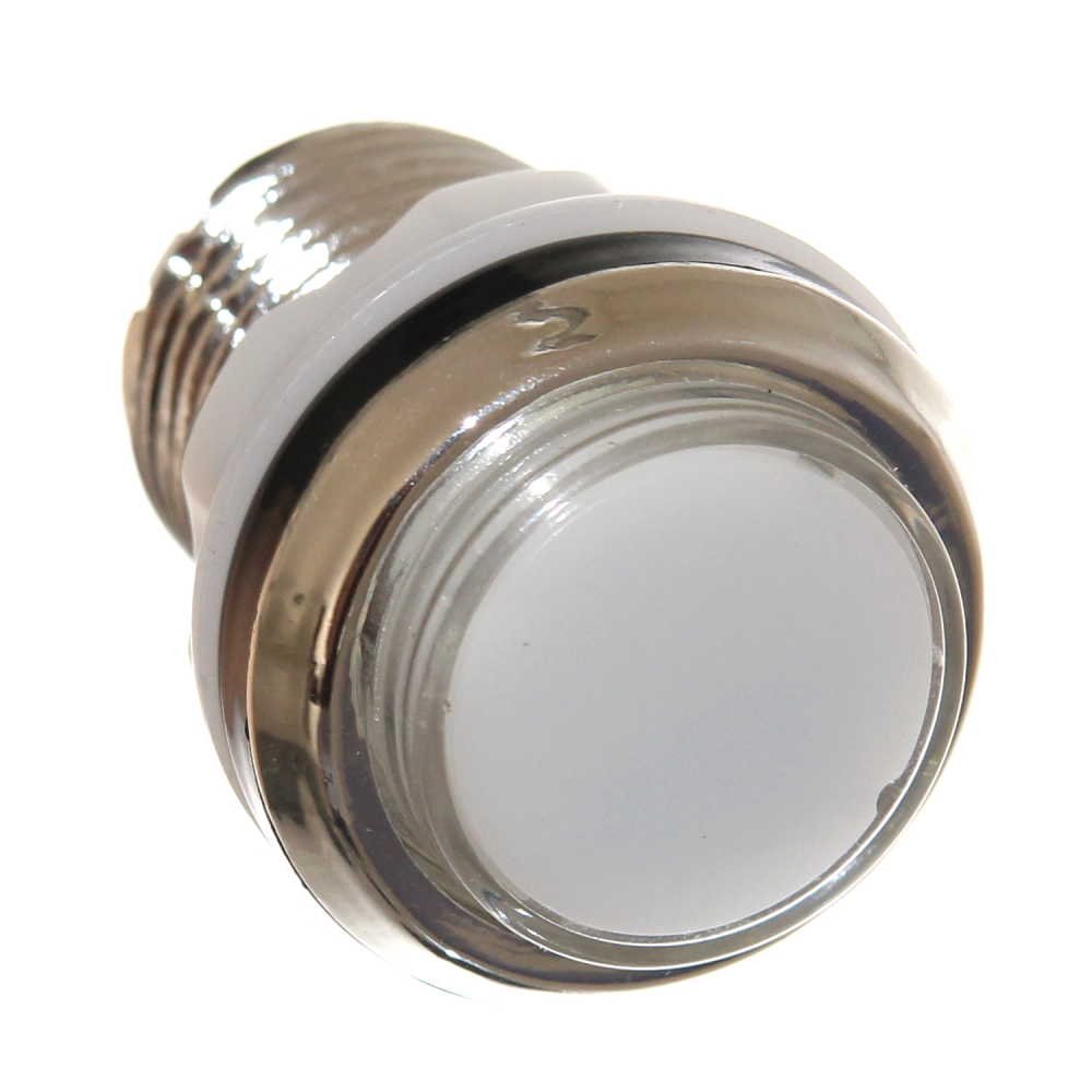 Weißer 33mm Pinball-Button Mit Mikroschalter – Für Arcade-Automaten & DIY-Projekte