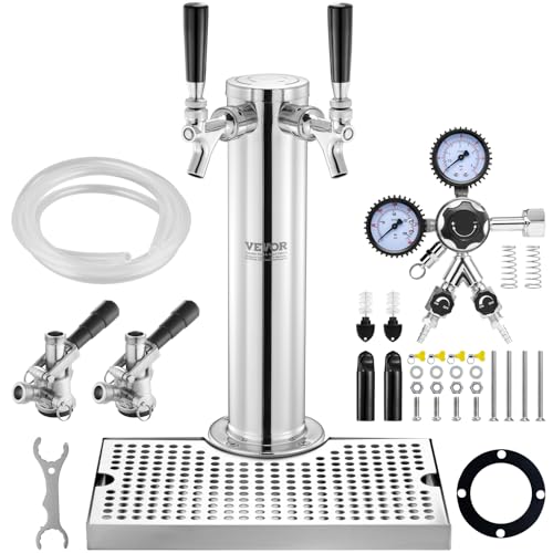 La Mejor Recopilación de Minitirador de cerveza para comprar online. 46 VEVOR Kit de torre para dispensador de cerveza, kit de conversión para cerveza con dos grifos, dispensador de cerveza de acero inoxidable con regulador CGA320 de doble manómetro...