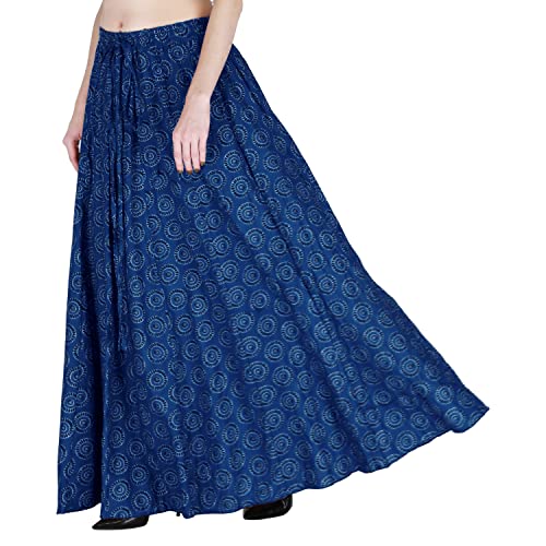 Image of Sttoffa Cotton Printed Women Wear Maxi Long Skirt 40 inch inch Full Length