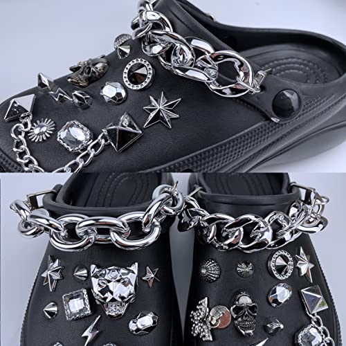 Lingwuerba Bling Charms For Men's And Women's Shoe,29 Designer Shoe Charms Chains Accessories To Make Your Shoes And Bags Bling #TOP2