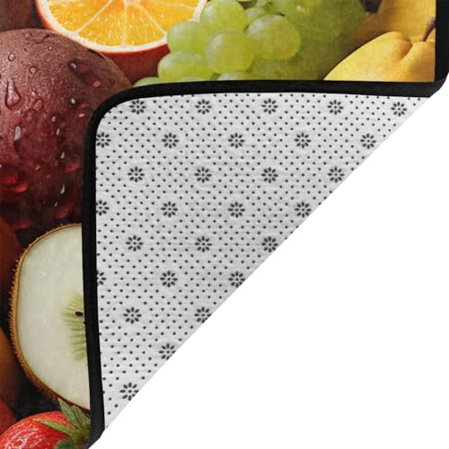 Tapis de sol lavable et antidérapant grand format doux pour buanderie