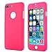 iPhone 7 Plus Case,AICase Ultra Thin Full Body Coverage Protection Soft PC [Dual Layer][Slim Fit] Case with Tempered Glass Screen Protector for iPhone 7 Plus (Rose)