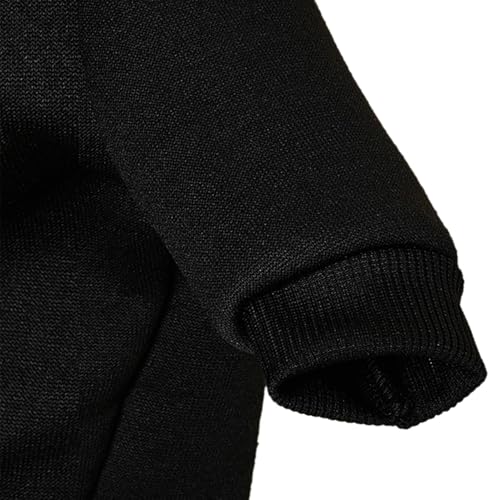 Image of Puppy Sweater for Small Dogs Clothes Warm Winter Cat Clothe Pet Sweatshirt Knitwear Doggie Kitten Clothing, Black, X-Large