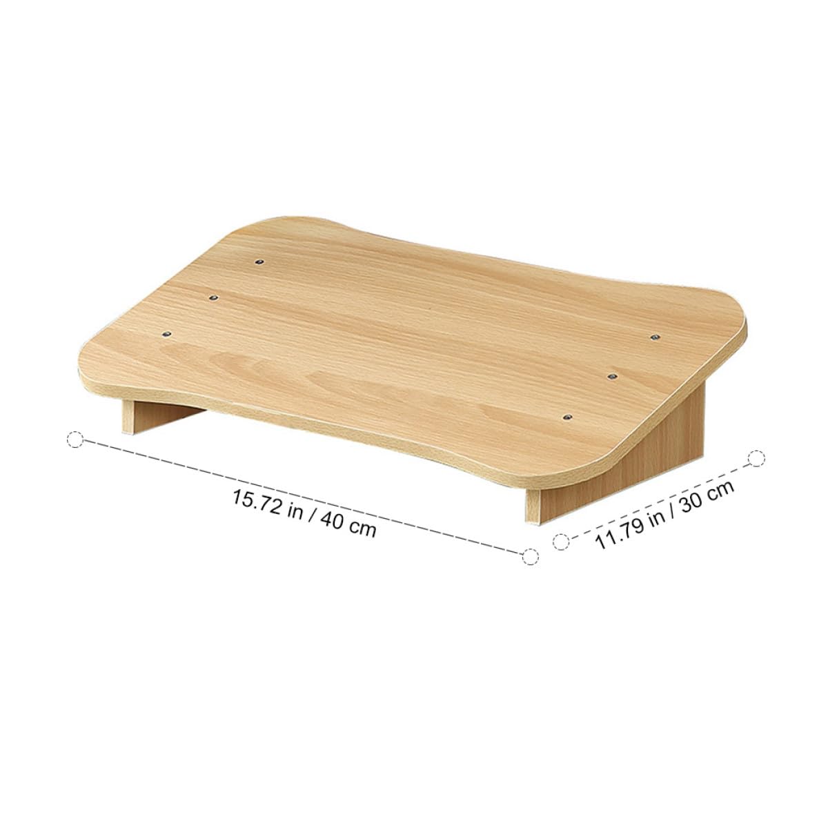 Poggiapiedi per Ufficio in Legno Design Salvaspazio e Finitura Artigianale, Sgabello Inclinato Sotto Scrivania per Casa e Lavoro