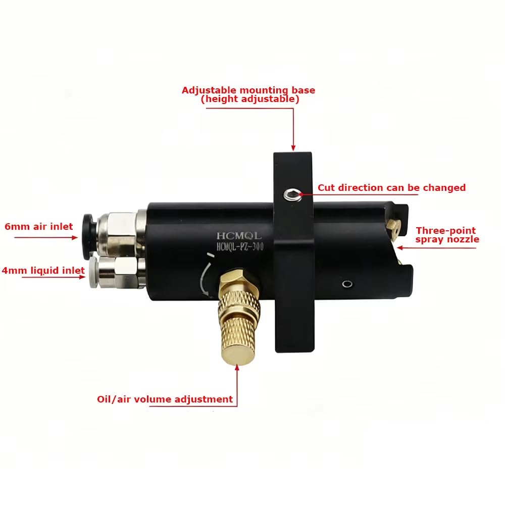 Dispositivo de Inyección de Aceite para Cilindro de Lubricación de Máquina de Roscado de 3 Litros, Microvolumen de Corte por Pulverización Automática