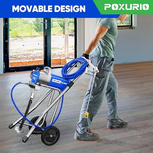 Image of 1200W Airless Paint Sprayer, 3300PSI High Efficiency Paint Sprayer Gun, Fine and Even Painting Effect, Extension Rod, Indoor Paint Sprayer for Home Interior & House Exterior DIY Painting Projects