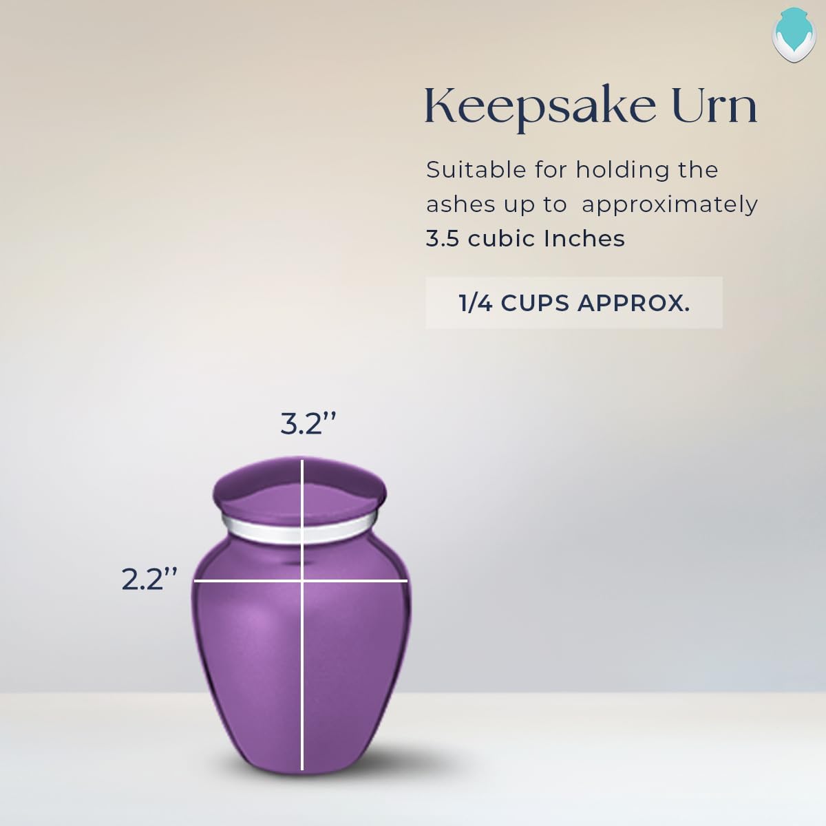 Geturns Embrace Keepsake Personalized Dragonfly Cremation Urns for Human Ashes I Purple Funeral Urn for Women and Men with Double Side Engraving I 3.5 lbs