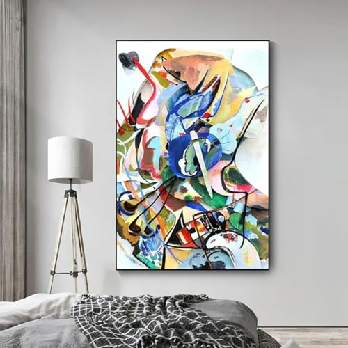 Tableau abstrait Kandinsky idéal pour sublimer une chambre moderne