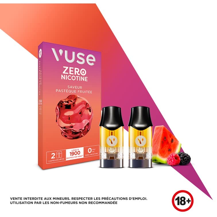 VUSE Electronic Cigarette Complete Kit – 1 Vuse Pro + 2 E-Liquid Capsules  for ePod – Refill for Electronic Cigarettes – Flavour: Fruity Watermelon :  Amazon.fr: Electronics