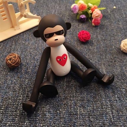 Phone Holder for Desk, Cute Animal Cell Phone Stand Monkey Phone Holder Adjustable Phone Supporter for iPhone, Ipad, Samsung Phone (White)
