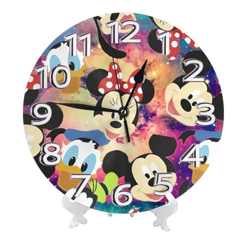 掛け時計 ミッキーマウス 北欧 壁掛け時計 静音 自宅 寝室 部屋飾り 贈り物 インテリア 大数字 直径25cm 非電波 アニメ グッズ キャラクター かわいい プレゼント