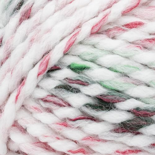 Image of Lion Brand Yarn, Wool-Ease Thick & Quick, Sleighberry, Multicolor, 1 Pack | Super Bulky Wool Acrylic Blend Fiber for Soft Hats, Sweaters, Chunky Blankets, Yarn for Crochet, Knitting, Crafts, Weaving