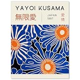 Yayoi Kusama Print Vintage Japanese Wall Art Abstract Yayoi Kusama Poster Minimalist Painting Art Exhibition Suitable for Japanese Bedroom,Living Room Office Decor 12x16in Unframed