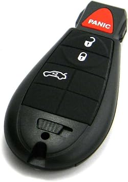 OEM Electronic 4-Button FOBIK Key Fob Remote with Trunk Release Compatible with Dodge FCC ID IYZ-C01C