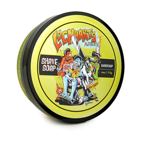 Lockhart's Authentic Handcrafted Shave Soap - Magnificent Old Time Barbershop Scent (4.0oz)