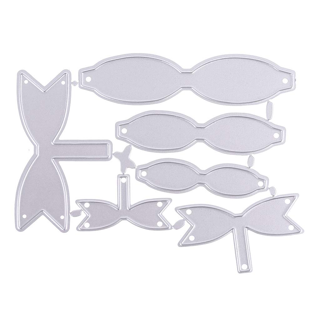 Bflky Ribbon Bows Metal Cutting Dies Stencils Die Template For Card Making Journaling Decorations
