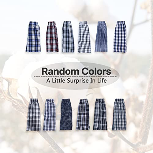 Jupitersecret Men's Woven Boxers Underwear Pack Cotton Boxer Shorts Assorted Colors #TOP4