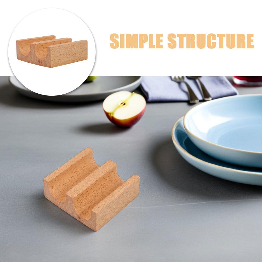 Support à Sushis en Bois en U, Lot de 2, Style Japonerie