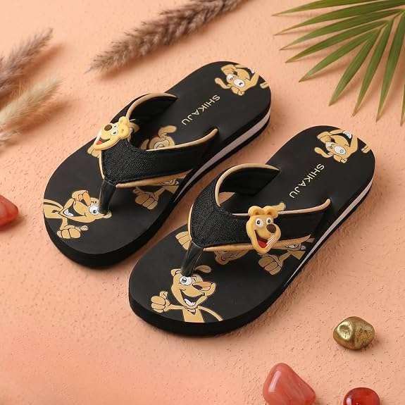 Image of Kids' Flip Flop Slippers, soft and Lightweight sole, Super Flexible, Comfortable & Arch Support, Durable Indoor and Outdoor Slippers