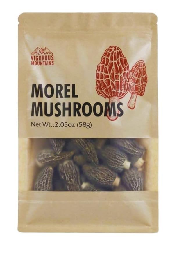 VIGOROUS MOUNTAINS Dried Morel Mushrooms 2.05 OZ