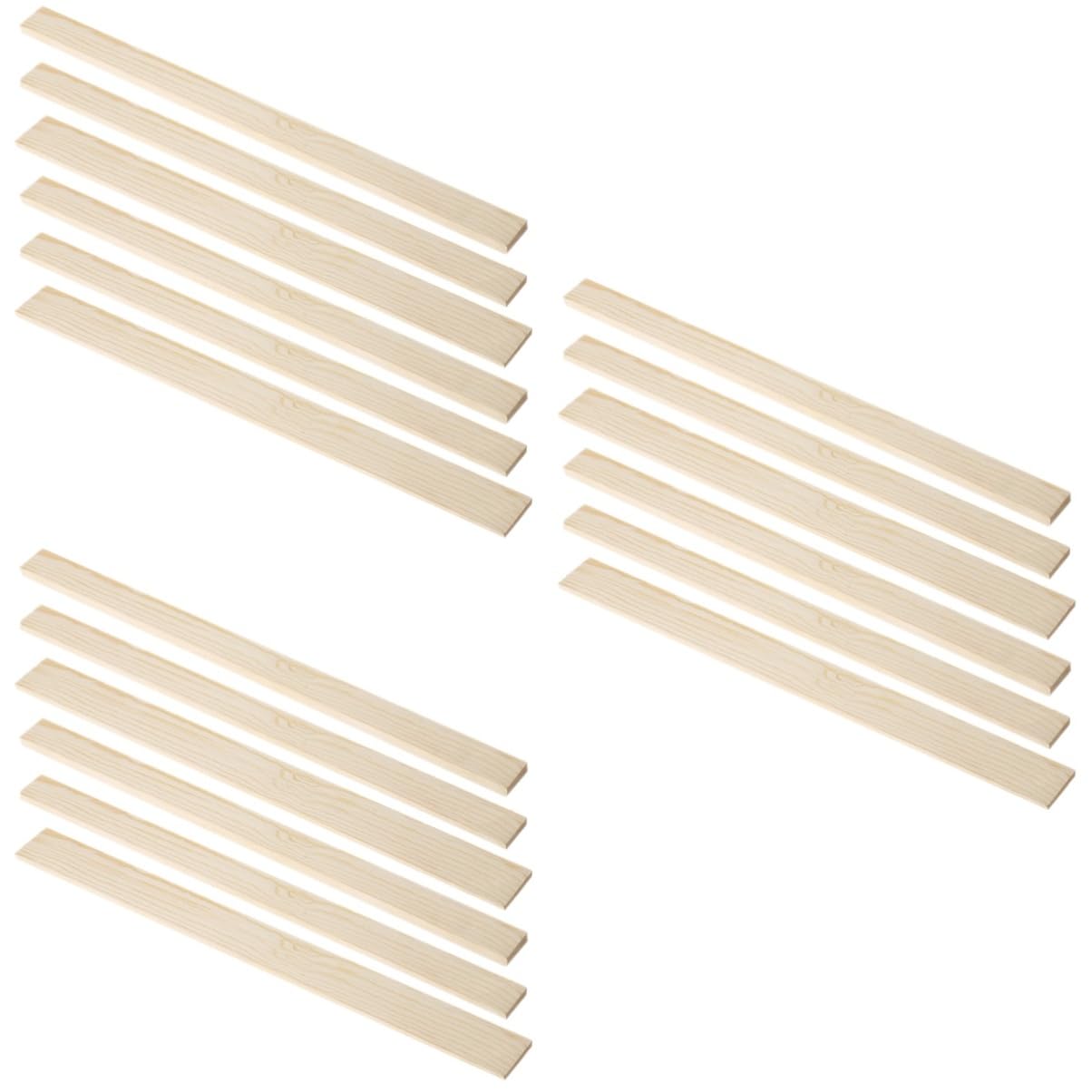 NUOBESTY 3 Set Strumenti di Ceramica Guide per Mattarello Argilla Aerea per Adulti Aria Listello Legno Pasta Modellabile Attrezzi Calzante Robusto Strumento di Ceramica di Legno 6 Pezzi * 3