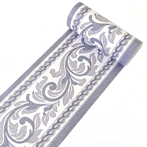 Yifely Moistureproof PVC Wallpaper Border Peel & Stick Scroll Wall Borders Sticker Home