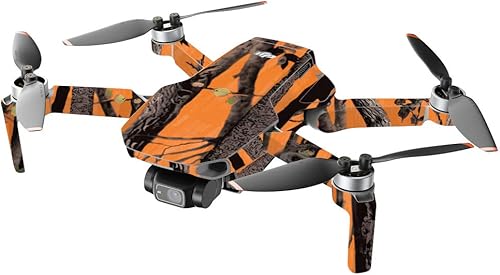 Miniatura 2 de MIGHTY SKINS MightySkins - Compatible con DJI Mini 2 Dron portátil - Camuflaje naranja  Funda protectora de vinilo duradera y única  Fácil de