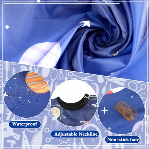 image for FEBSNOW 3 Pack Kids Hair Cutting Cape Professional Hairdressing Salon 