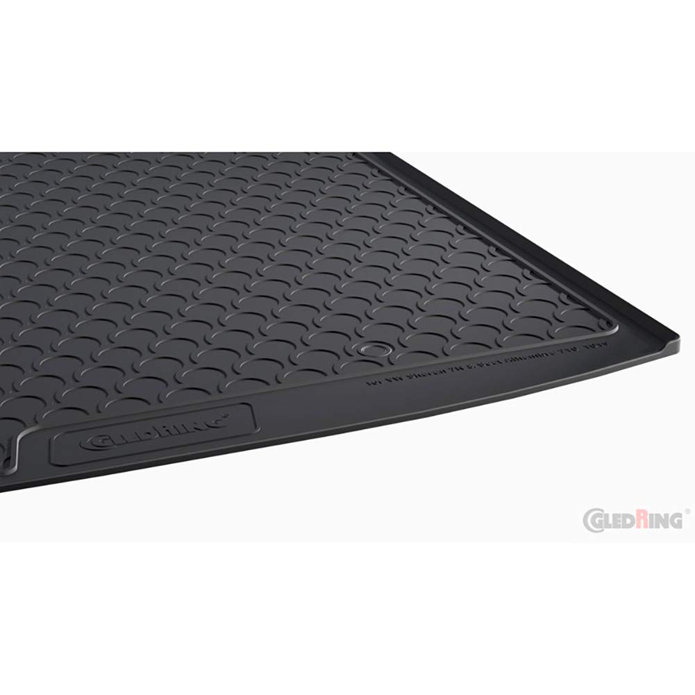 Gledring Tappeto Bagagliaio in Rubbasol (Gomma) Compatibile con Seat Alhambra 2010- & Volkswagen Sharan 2010- (5- e 7 Persone)
