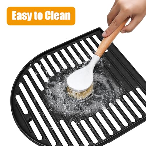 BBQ PLUS Cast Iron Grill Grates for Coleman Roadtrip Swaptop Grills 285 Series LX LXE LXX X-Cursion,Cooking Grid Accessories for Coleman Roadtrip Grill Stove Grate,2 Pack