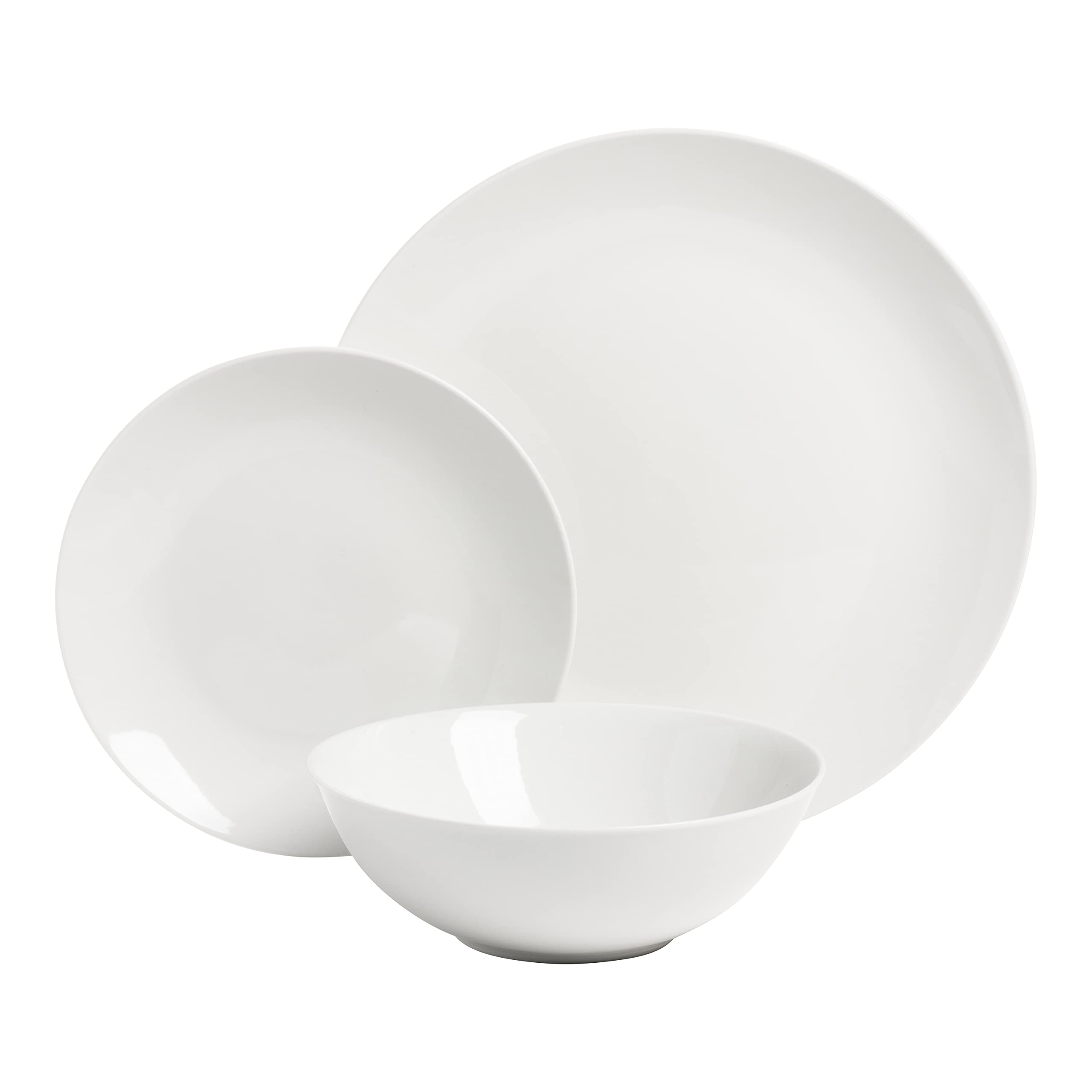 10 Strawberry Street SM-1200-CP-W porcelanowa zastawa stołowa Simply Coupe zestaw zastawy stołowej, biała
