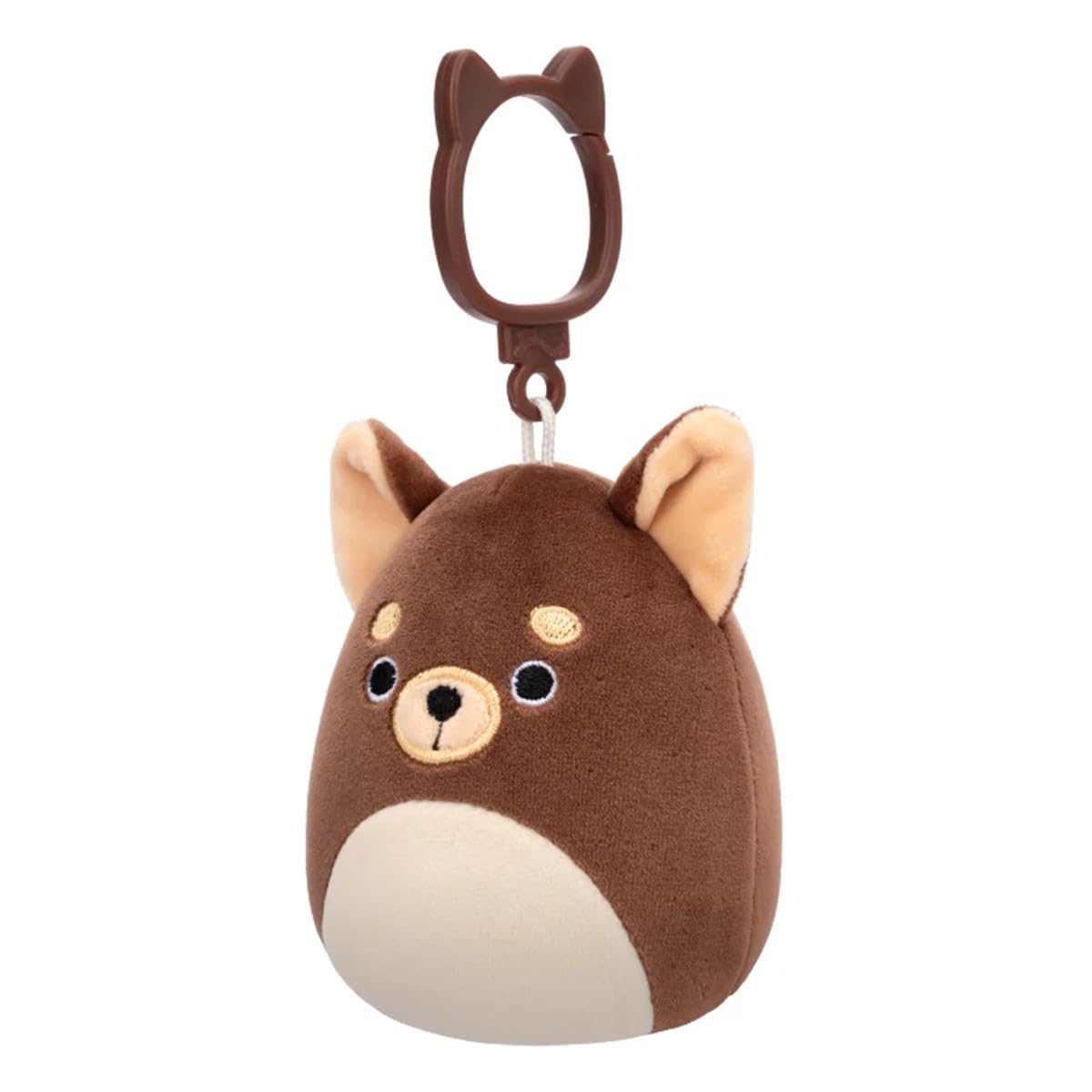 Squishmallows 3.5in Mini Clip-On - Barkevina, Brown - Image 2