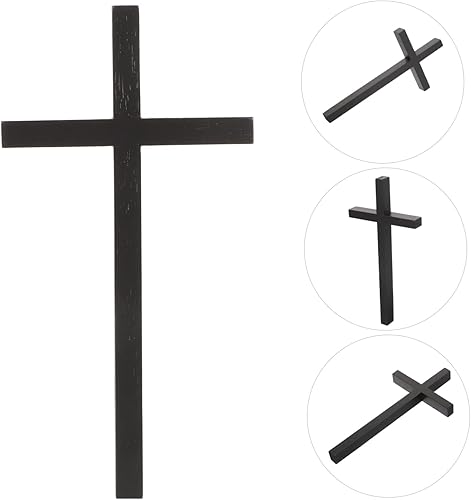 Miniatura 3 de ORFOFE Colgante de cruz religiosa para pared, cruz en forma de cruz, cruz de iglesia, colgante de pared, cruz vintage, arte de pared, cruz cristiana