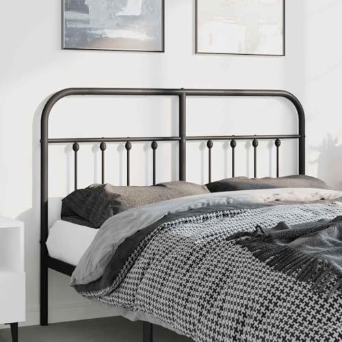 UJCHVHN Artículo: cabecero de metal negro de 150 cm, camas y accesorios, cabeceros y estribos