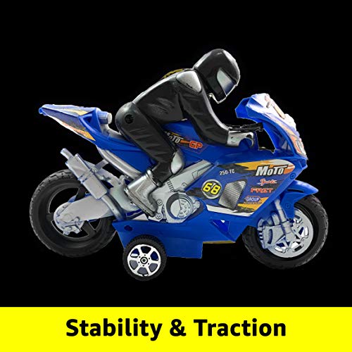 image for TukTek Motorcycle Toys for Boys, Friction Powered Play Toy Motorcycle 