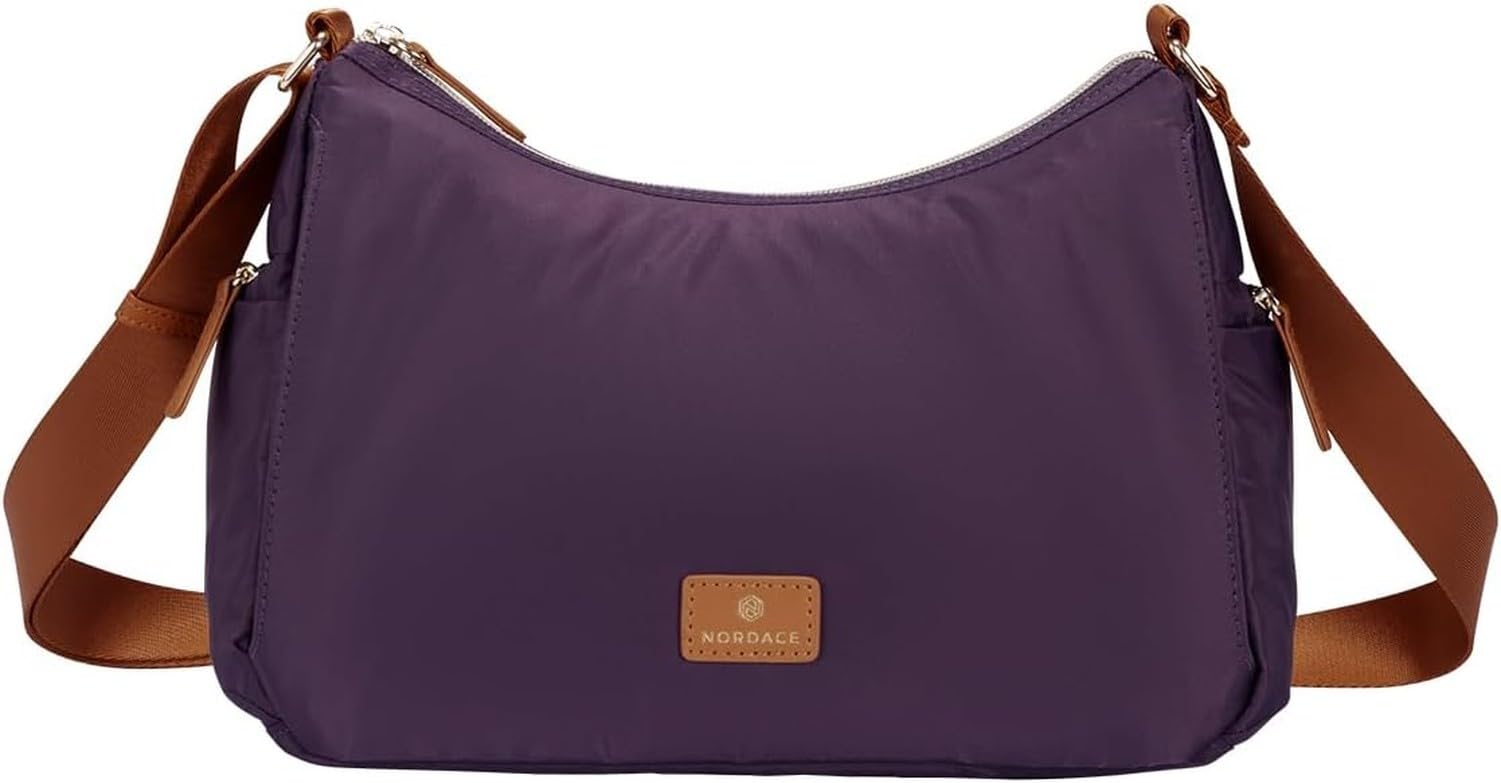 AIEIJJH Large Capacity Siena Hobo Crossbody Bag Travel Shoulder Tote, Purple
