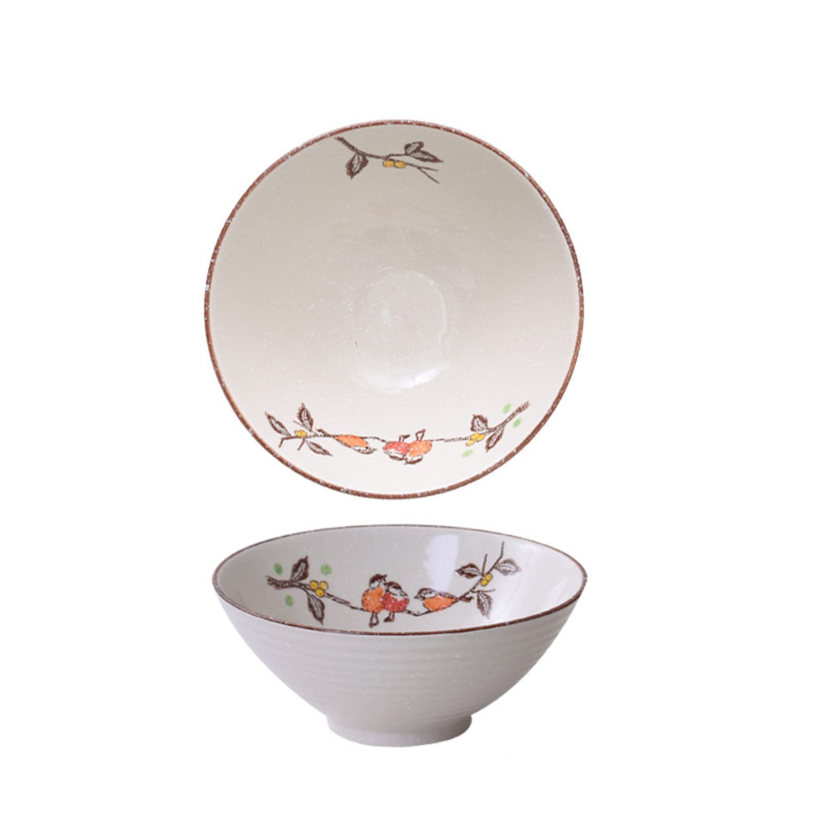 tazas de ramen, conjuntos de tazas de pasta, Cuencos de cerámica for fideos ramen, (2 piezas) Cuencos de ramen apilables Vajilla vintage for sopa, cereales, arroz, udon, fideos asiáticos, I, 1200 ML (