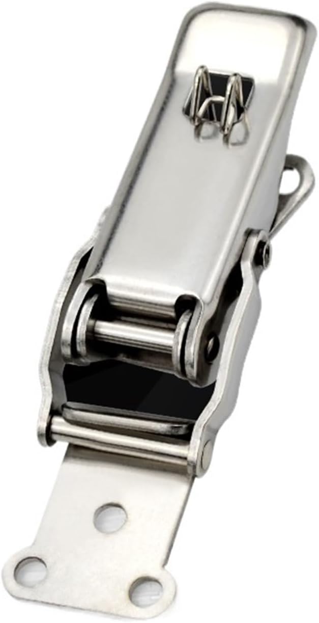 Stainless Steel 304 Heavy Duty DK605 Buckle Tool Box Buckle with Self-Locking Buckle 1Pcs(Carbon Steel)