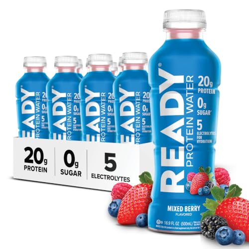 Image of Ready Clear Protein Water, Mixed Berry, 20g Whey Protein Isolate, 12 Pack