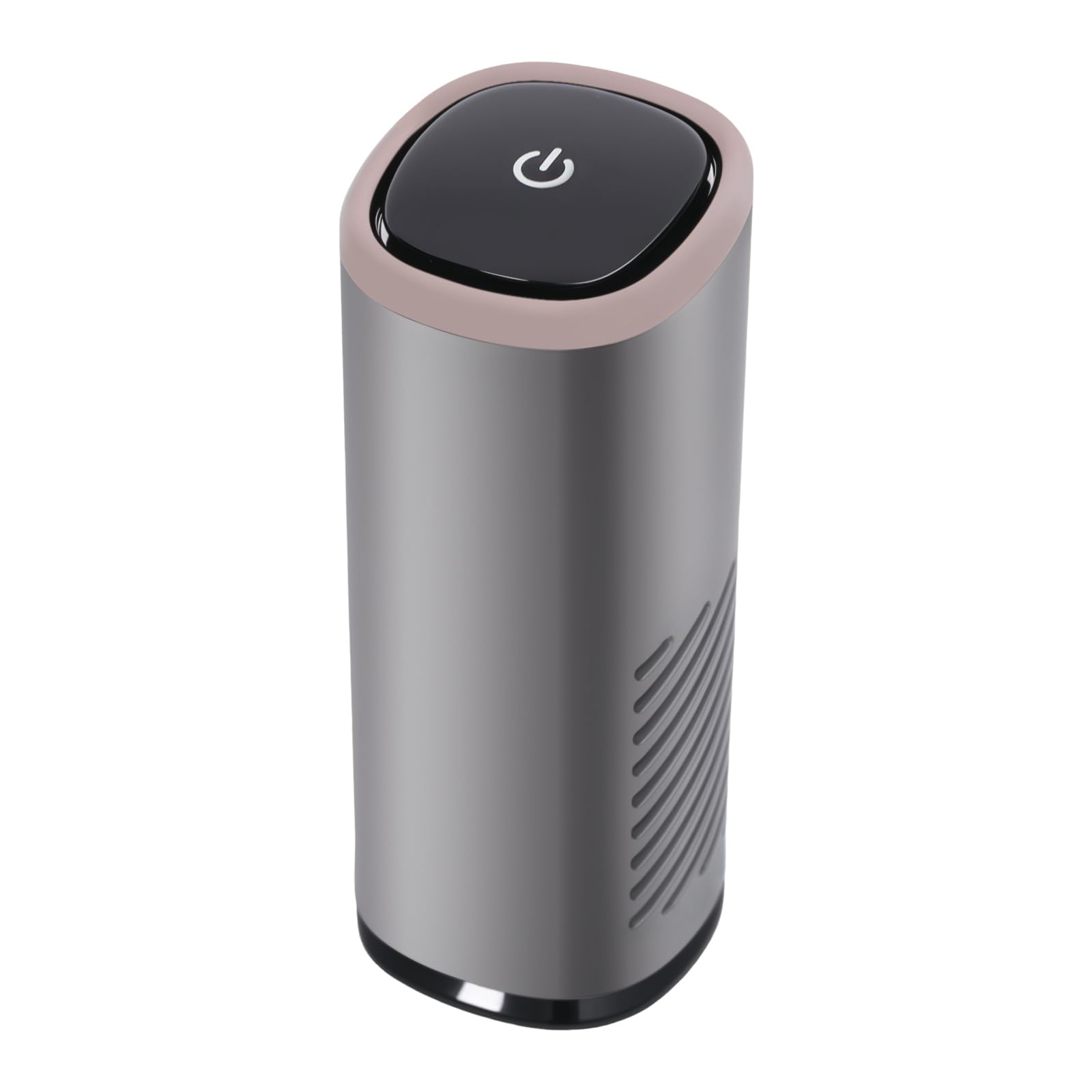 Purificador de aire USB, purificador de aire con aromaterapia, filtro de aire HEPA contra moho, polvo, olores de polen, con iones negativos y luz azul, 36 dB, para coche y hogar (gris)