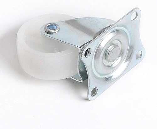 Miniatura 3 de HOWDIA Ruedas giratorias de 1 pulgada con base de goma y rodamiento de bolas, ruedas giratorias de 360° para muebles, mesas, gabinetes, diseño que