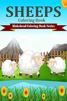 Paperback Sheep Coloring Book [Large Print] Book